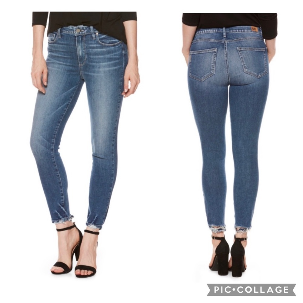 Paige Addler Hoxton Crop Distress Hem Women's Skinny Jeans - Size 31
